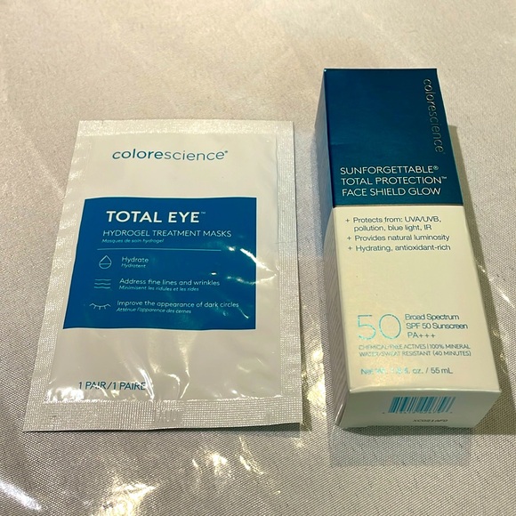 Other - COLORESCIENCE SPF 50 SUNSCREEN GLOW & EYE MASK